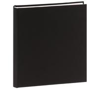 traditionnel - 100 pages blanches + feuillets cristal - 500 photos - Couverture Noire 30x33cm