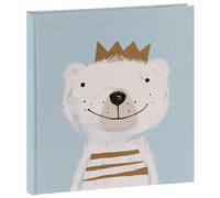 traditionnel FORTUNA - 60 pages blanches + feuillets cristal - 240 photos - Couverture Bleue 30x31cm