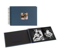 traditionnel FUN - 20 pages noires - 40 photos - Couverture Bleue 23x17cm + fenêtre