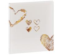 Hama Album photo Mariage LAZISE – 50 p. blanches + feuillets cristal, 250 photos, blanche 29x32 cm