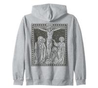 Traditionnelle catholique missale Roman de Jésus Crucifixion Sweat à Capuche