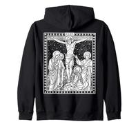 Traditionnelle catholique missale Roman de Jésus Crucifixion Sweat à Capuche