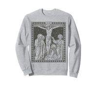 Traditionnelle catholique missale Roman de Jésus Crucifixion Sweatshirt