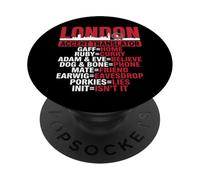Traducteur d'accent de Londres drôle PopSockets PopGrip Adhésif