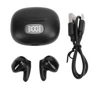Traducteur de Langue Écouteurs stéréo Sound Sound Device de Traduction instantanée Communication multilingue en Temps réel pour étude de Voyage Business Plastique Construit en (Noir)