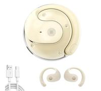 Traducteur de Langue Hy-T26 Pro, écouteurs de Traduction Bluetooth sans fil Pro en Temps Réel, Traducteur d'écouteur Ai, Prise en charge de plus de 75 Langues (Beige)