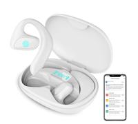 Traducteur Instantané 144 Langues, 30h Autonomie, Réduction de Bruit, Écouteurs Ouverts Meacode AI Translation Earbuds - (Blanc)