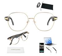 Traducteur Lunettes intelligentes pour homme et femme, lunettes d'affaires, dialogue AI, questions-réponses, traduction en temps réel, prend en charge plus de 160 langues, charge magnétique