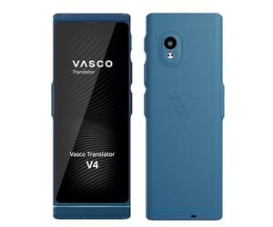 Traducteur vocal instantané Vasco V4 | 108 langues | Internet gratuit à vie pour les traductions dans près de 200 pays | Le traducteur le plus récent du marché | Cobalt Blue