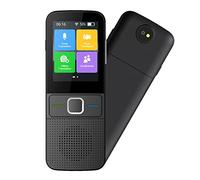 Traducteur Vocal Intelligent, 137 Langues Traducteur Instantané, avec Fonction de Traduction Photo, Traduction Bidirectionnelle WiFi Offline, pour Les Vacances, l'apprentissage,Noir