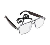 Traduction intelligente de lunettes sans fil, lunettes intelligentes, outil de vidéo de langue | Affichage audio Ar-Audio pour réunions, affaires, apprentissage, hommes et femmes, étudiants, via
