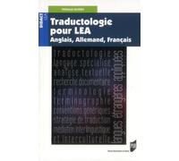 Traductologie pour lea - Pur - Presses Universitaires Rennes - broché - Essai