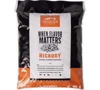 Traeger Grills Hickory Granulés de Bois 100% Naturel pour fumoirs et Grills à granulés, Barbecue, Cuisson, rôti et Grill, Sac de 8,2 kg