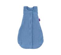 Träumeland Gigoteuse d'été LIEBMICH en Mousseline de Coton, Couverture Enfant, Bleu Clair, Taille 90