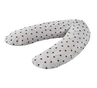 Träumeland TT19212 Housse de rechange pour coussin d'allaitement et de grossesse Motif ciel étoilé Gris Multicolore 190 cm