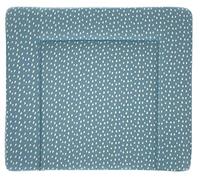 Träumeland TT80204 Matelas à Langer sans PVC Motif Gouttes Bleu océan 75 x 85 cm