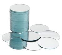TRAFAART Lot de 50 miroirs décoratifs pour enfants - 4,6 cm - Mini carreaux de mosaïque décoratifs - Forme ronde