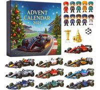 Traffic Jam Racing Advent Calendar For Men,24 Days Of Exclusive Racing Surprises Perfect Cadeau Pour Les Fans De Embouteillages,Ornament D'équipe De Course 2d,Surprise De Vacances Pour Garçons