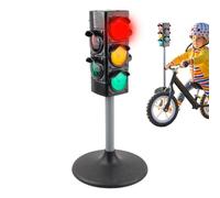 Traffic Light Lamp, Small Stop Light Model Toy, Early Learning Educational Playset with Pretend Play Road Signs for Kids, Boys, Girls, Classroom, Home Activity