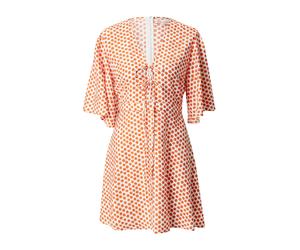 Traffic People Robe 'Little Lies' orange / blanc, Taille 40