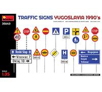 Traffic Signs Yugoslavia 1990s Diorama 1:3 5 Plastique Model Kit Miniart