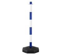 Traffic Warning Pile - 28.5x85cm Crossing Sign Traffic Pile Reflective Movable,Effortless Mobility Delineator Post Caution Cones, Safety Barriers Column for Roads, Construction Sites
