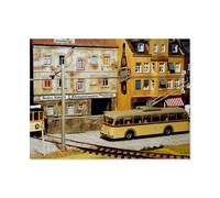 Trafic de tramways et de trolleybus，Puzzles pour Adultes Puzzle 1000 Pièces pour Adolescents Adultes Jeux De Puzzles Amusants uzzle en Papier Cadeaux De Noël Et d'anniversaire（50x70cm）-AO56