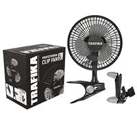 TRAFIKA Clipfan/Ventilateur 15cm/5W/Moteur magnétique/ÉCONOMIE ÉNERGIE/Exclusivité Pince fixation directe barres Chambre de Culture/Inclut 2 PINCES:pour table et pour barres de chambres de cultura
