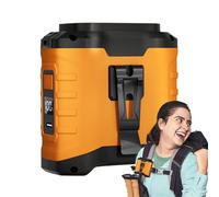 Tragbarer Gürtelventilator | Tragbarer Nackenventilator Für Unterwegs - USB-Aufladbarer Kühlventilator Mit Starker Luftstrom Für Camping Wanderung Arbeiten Im Sommer