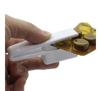 Tragbarer Tablettenentferner - Intelligentes Medikamentenentferner-Tool, Leichter Tablettenöffner mit Aufbewahrungsfach, praktische Tablet Box für unterwegs, Büro und Zuhause | Robuste, kompackte Box