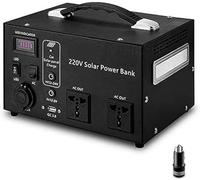 Tragbares Kraftwerk Mit Großer Kapazität, 500 W, Notstromversorgung, Aufgeladen Durch Solarpanel/wandsteckdose, Für Camping, Heimgebrauch, Wohnmobil, Outdoor, 500W-A