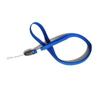 trage.band® cordon tour de cou avec fermeture à clip (5 pcs bleu)