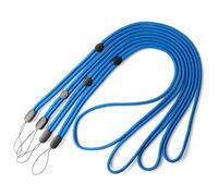 trage.band® cordon tour de cou long réglable, 4 pcs bleu