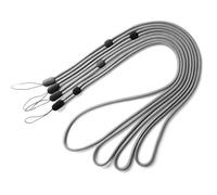 trage.band® cordon tour de cou long réglable, 4 pcs gris