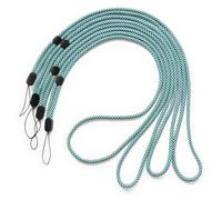 trage.band® cordon tour de cou long réglable, 4 pcs noir-bleu