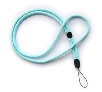 trage.band® cordon tour de cou long réglable, blanc-bleu