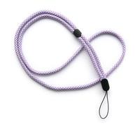 trage.band® cordon tour de cou long réglable, blanc-violet