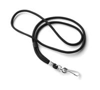 trage.band® cordon tour de cou réglable avec crochet à ressort, noir