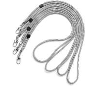 trage.band® cordon tour de cou réglable avec mousqueton, 4 pcs noir-blanc