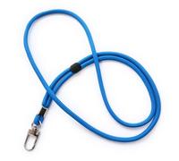 trage.band® cordon tour de cou réglable avec mousqueton, bleu