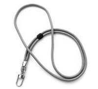 trage.band® cordon tour de cou réglable avec mousqueton, gris