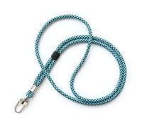 trage.band® cordon tour de cou réglable avec mousqueton, noir-bleu