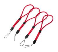 trage.band® dragonne courte réglable pour poignet, 4 pcs rouge