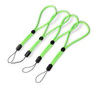 trage.band® dragonne courte réglable pour poignet, 4 pcs vert néon
