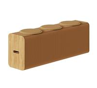 TRAGLO Fauteuil Pliant accordéon, Banc d'angle en Papier Kraft alvéolé, Tabouret Moderne avec Coussins pour l'école, la Cuisine, Le Salon et la Salle à Manger(Marron,120x31x44cm)