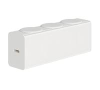 TRAGLO Fauteuil Pliant accordéon, Banc d'angle en Papier Kraft alvéolé, Tabouret Moderne avec Coussins pour l'école, la Cuisine, Le Salon et la Salle à Manger(Blanc,120x31x44cm)