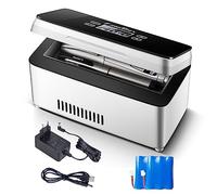 TRAGLO Refroidisseur à Insuline Portable Réfrigérateur à Insuline 2-8°Grand Espace Médecine Réfrigérateur Température Réglable Mini Refroidisseur avec Batterie 10200mAh Batterie au Lithium 2battery