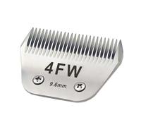 TRAH 4FW Lames de toilettage amovibles pour animaux domestiques - Lame large compatible avec les tondeuses Andis pour chien, la plupart des tondeuses A5, série KM, lame en céramique amovible, taille