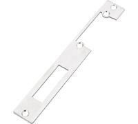 Trahoo-1 Plaque De Gache Plate De Porte En Acier Inoxydable 172mm X 23,7mm Pour Poign¿¿E De Porte P¿ºne Dormant Plaques De Gache De S¿¿Curit¿¿ Porte Ouvre-Porte ¿¿Lectrique Argent (¿¿ Moiti¿¿ Ouverte)
