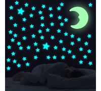 Trahoo-103 Pièce Étoiles Lumineuses Colorées, Étoiles Lumineuses Autocollantes 3d, Étoiles Phosphorescentes Sticker De Décorations Murales Plafond Pour Chambre